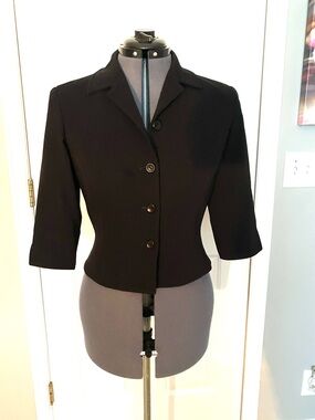 Citi by Yansi Fugel Black Blazer, Short, size 6 #66